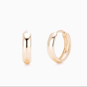 Mejuri Bold Hoop Huggie Earrings